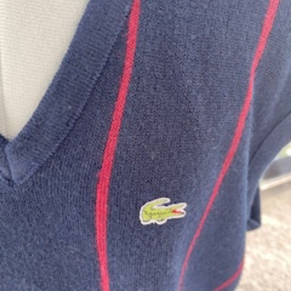 Vintage Izod Lacoste Navy Sweater Vest - L - Picture 6 of 6